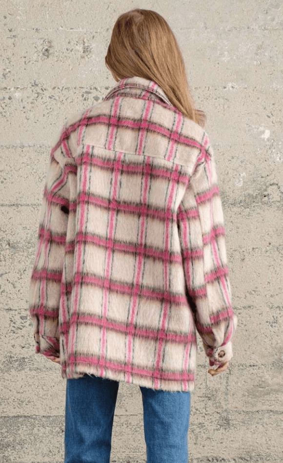 Button Down Furry Jacket by Shop Neighbor 8089 - Robin Boutique-Boutique 