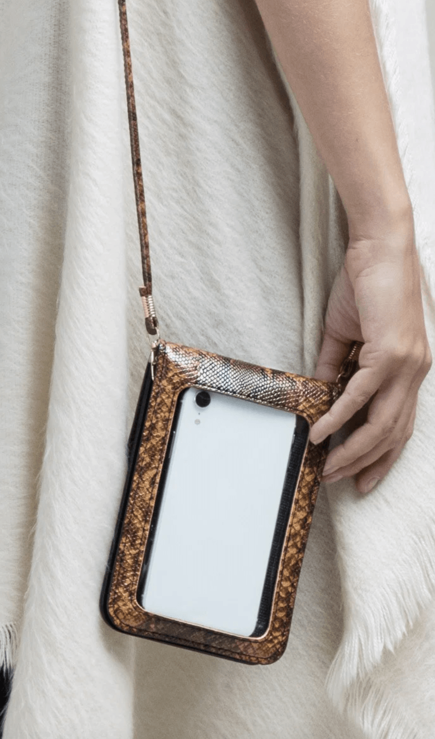 Snakel Print Phone Case Crossbody - MZ1MB0115 - Robin Boutique-Boutique 