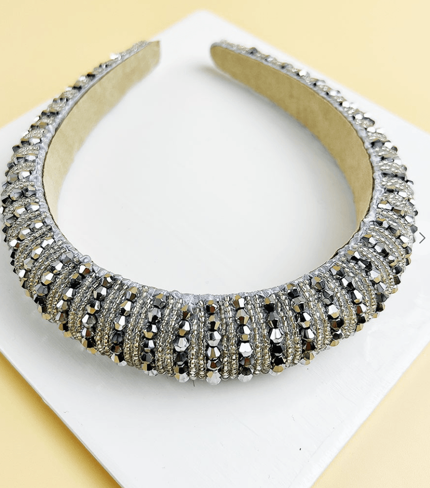 Large Ornate Crsytal Headband 10246 - Robin Boutique-Boutique 