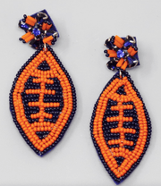 Beaded football earrings in various styles - Robin Boutique-Boutique 