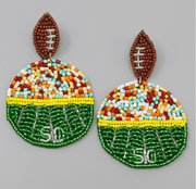 Beaded football earrings in various styles - Robin Boutique-Boutique 