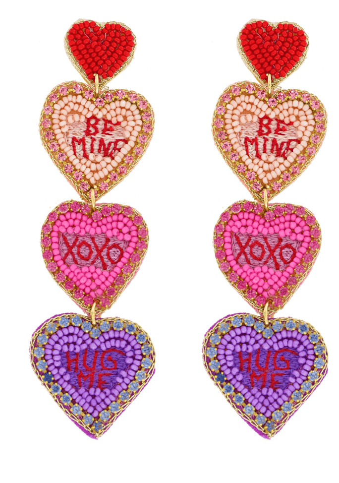 Various Valentines Day Beaded Earrings - Robin Boutique-Boutique 