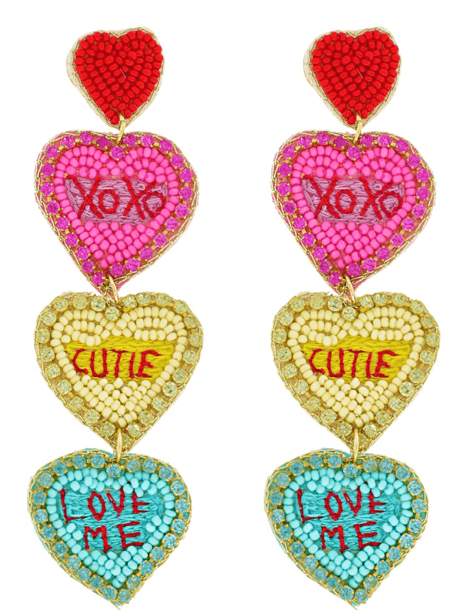 Various Valentines Day Beaded Earrings - Robin Boutique-Boutique 