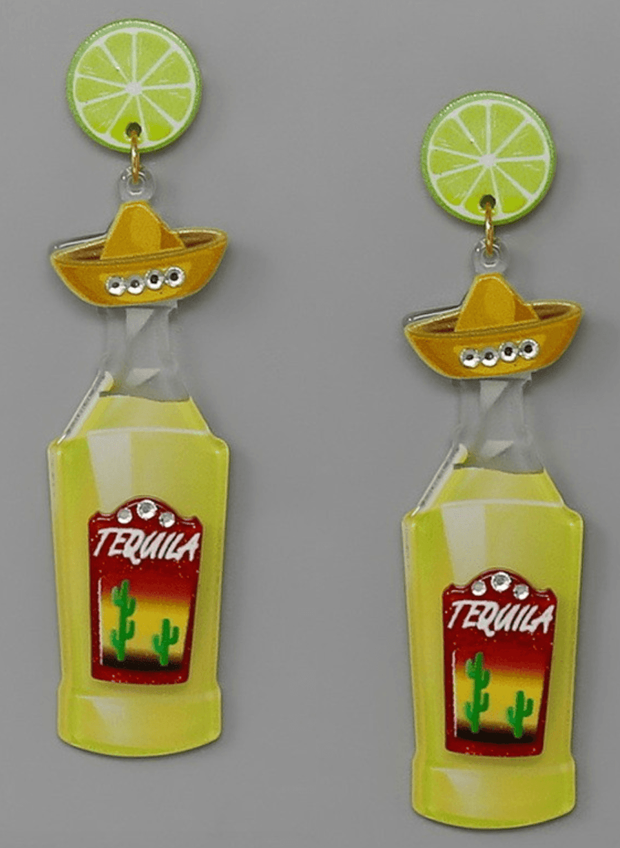 Various Liquer Earrings Rum Tequila, Vodka - Robin Boutique-Boutique 
