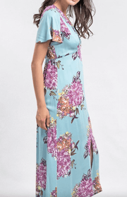 FloraL V-neck maxi dress 71223 WL - Robin Boutique-Boutique 