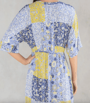 LS 72105W - RUL Front Knot Kimono Sleeve Midi Dress - Robin Boutique-Boutique 