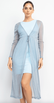 Haute Monde Mesh Glitter Kimono HMJ21061 - Robin Boutique-Boutique 