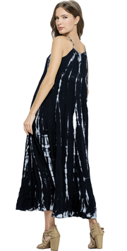 Yak Yeti Long Dress Tie Dye Ruffle Tiered 23143 - Robin Boutique-Boutique 