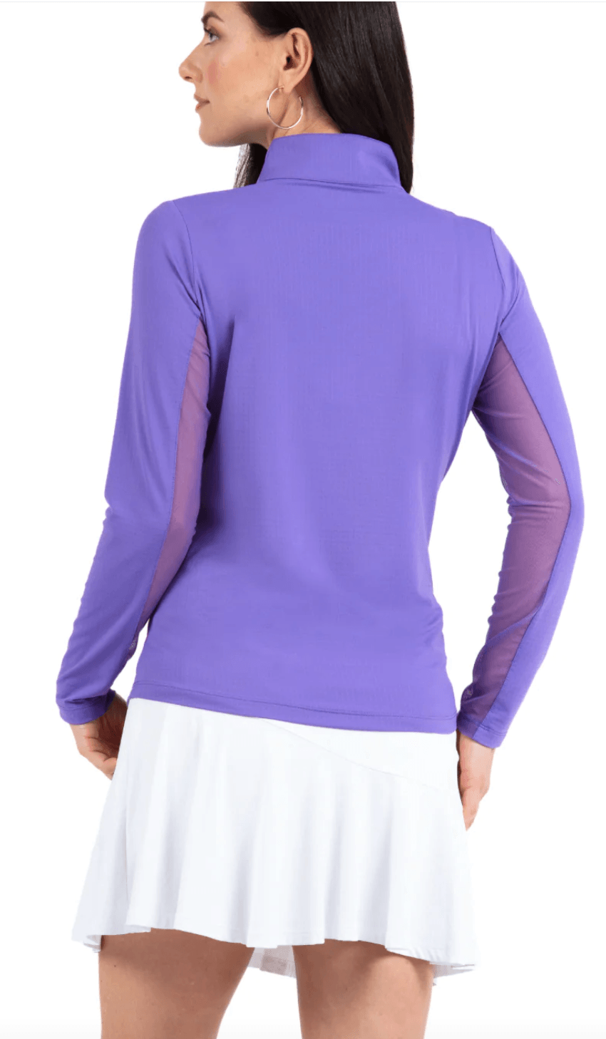 IbKul Solid Long Sleeve Mock Neck Top - 80000 - Robin Boutique-Boutique 