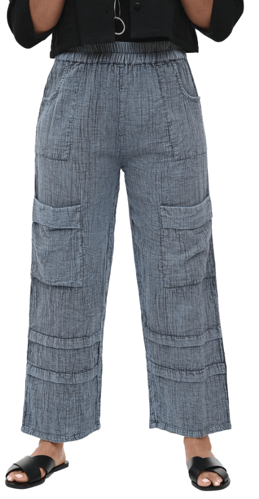 Tulip Metro Pant in Stormy Blue VCG143 - Robin Boutique-Boutique 