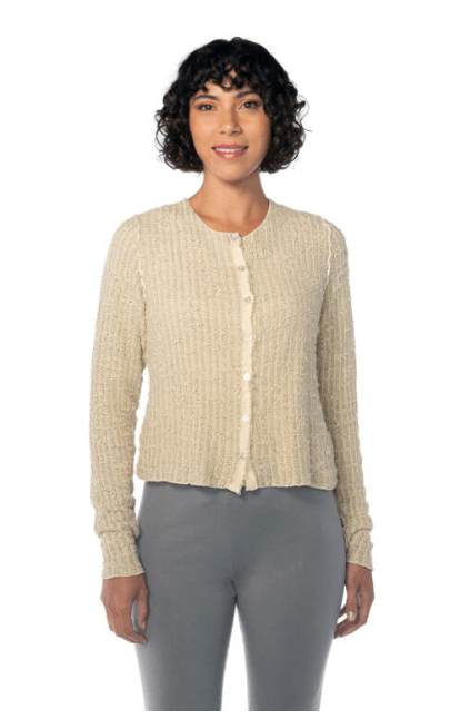 Cut Loose Crop Cardigan in Knit Cotton 6378949 - Robin Boutique-Boutique 