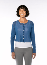 Cut Loose Crop Cardigan in Knit Cotton 6378949 - Robin Boutique-Boutique 