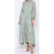 Long Sleeve Mint Maxi Dress - Robin Boutique-Boutique 