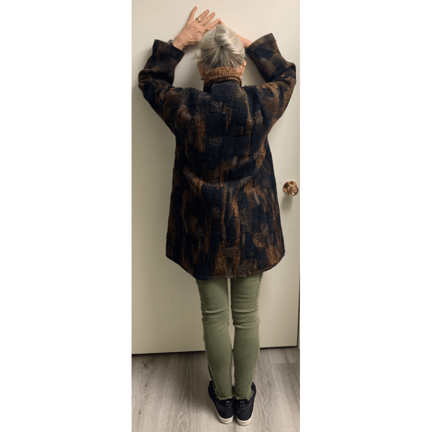 Hand Felt Brown Coat - Robin Boutique-Boutique    &.  Reloved Fabrics