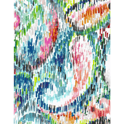 "Paisley Rain" V-Neckline Single Tier Ruffle Dress W3129 PARA - Robin Boutique-Boutique 