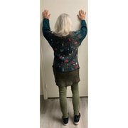 Green and brown wool pullover felted sweater jumper in recycled fabrics - Robin Boutique-Boutique    &.  Reloved Fabrics