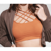 Front Multi Criss-Cross Bralette - Robin Boutique-Boutique 