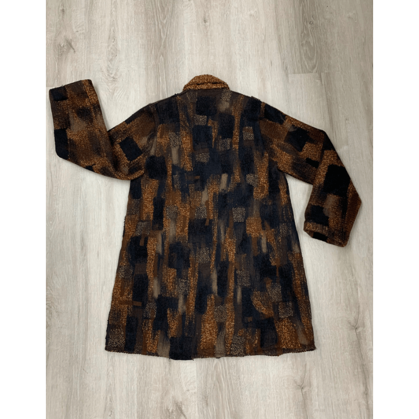 Hand Felt Brown Coat - Robin Boutique-Boutique    &.  Reloved Fabrics