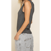 Sleeveless Button Down Top with Button Button Closure - Robin Boutique-Boutique 