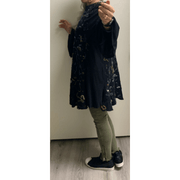 Black felt one-of knit tunic/dress - Robin Boutique-Boutique 