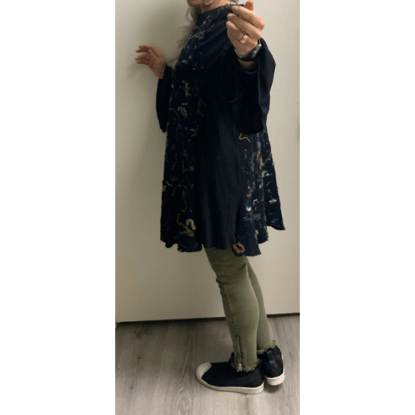 Black felt one-of knit tunic/dress - Robin Boutique-Boutique 