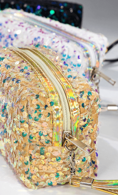 Sequins Cosmetic Bag - Robin Boutique-Boutique 