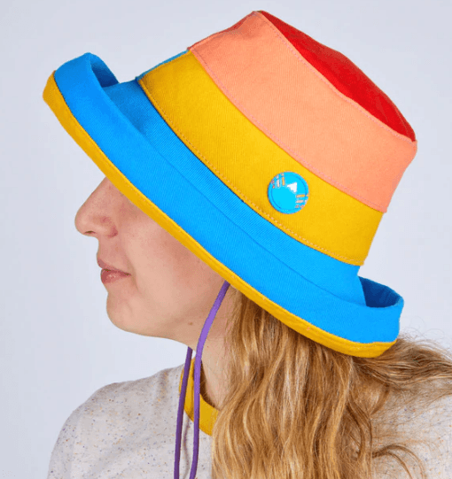 Color Block Denim Sun Hat - Robin Boutique-Boutique 