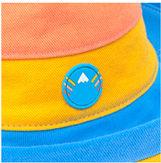 Color Block Denim Sun Hat - Robin Boutique-Boutique 