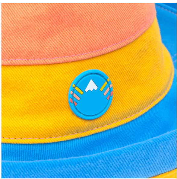 Color Block Denim Sun Hat - Robin Boutique-Boutique 