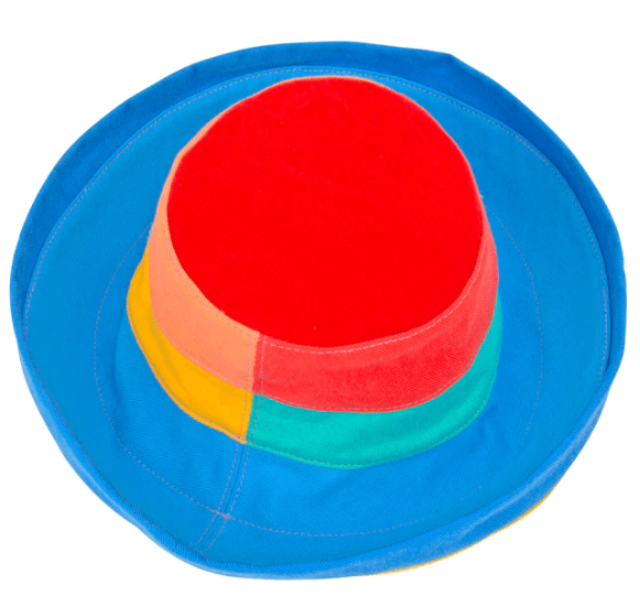 Color Block Denim Sun Hat - Robin Boutique-Boutique 