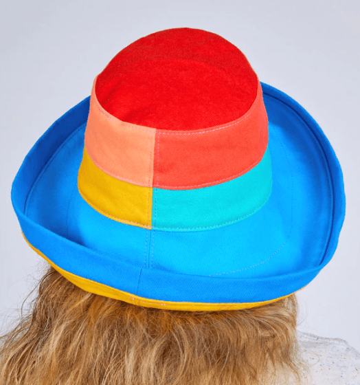 Color Block Denim Sun Hat - Robin Boutique-Boutique 