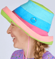 Color Block Denim Sun Hat - Robin Boutique-Boutique 