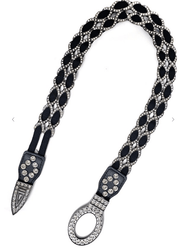 Stretch Rhinestone Silver Belt - Robin Boutique-Boutique 