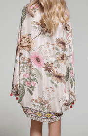 Moroccan Flower Cocoon Kimono - Robin Boutique-Boutique 