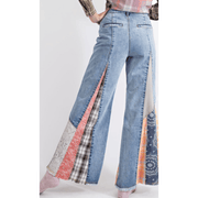 Easel Bell Bottom Denim Pants - Robin Boutique-Boutique 