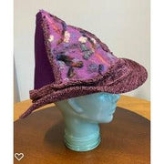 Purple felt embellished renaissance hat - Robin Boutique-Boutique 