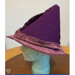 Purple felt embellished renaissance hat - Robin Boutique-Boutique 