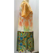 Recycled Tye-dye Shirt pullover top for women with side pocket size Large - Robin Boutique-Boutique 