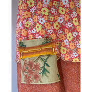 Womens Orange Knit Spring Summer tunic top from repurposed shirt in size Large - Robin Boutique-Boutique 