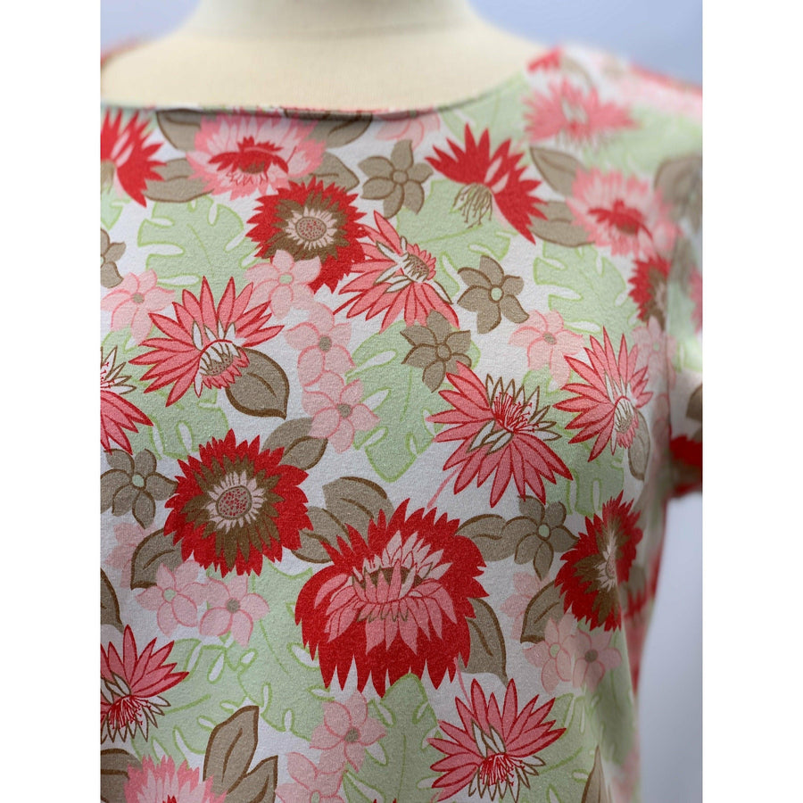 Repurposed cotton shirt into new tunic with side pocket Size Small - Medium - Robin Boutique-Boutique 