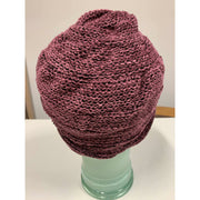 Hypo allergenic vegan cozy soft warm free form purple chenille hat. Free Shipping - Robin Boutique-Boutique    &.  Reloved Fabrics
