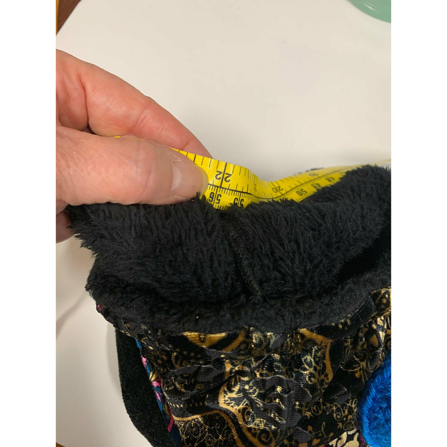 Vegan hypo allergenic cozy soft warm velvet and repurposed hat. Free shipping. - Robin Boutique-Boutique 