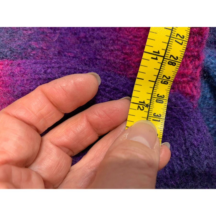 Felted hand knit lambs wool bomber style hat in muti colors. Major warmth. Perfect walking hat. Free shipping - Robin Boutique-Boutique    &.  Reloved Fabrics