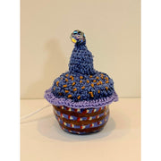 Whimsical magical trinket small box. Handmade tiny jewelry box with crochet and crystal topper. Wedding anniversary gift. - Robin Boutique-Boutique 