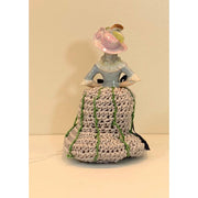 Whimsical magical trinket small box. Handmade box with crochet and crystal topper. - Robin Boutique-Boutique 