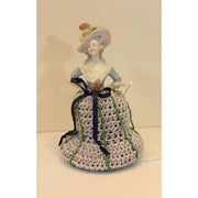 Whimsical magical trinket small box. Handmade box with crochet and crystal topper. - Robin Boutique-Boutique 