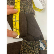 Wonderful brown wool winter gloves with recycled sweater bits, patchwork cuffs n felt details. Toasty gloves stretch to fit. Free Ship USA - Robin Boutique-Boutique 