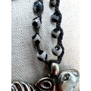 Handmade Silver Mother of Pearl Squirrel Necklace - Robin Boutique-Boutique 