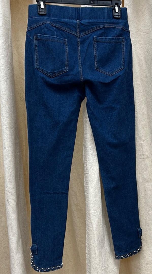 Ankel Robi Sublime R598 denim with rhinestone ankle – Robin Boutique