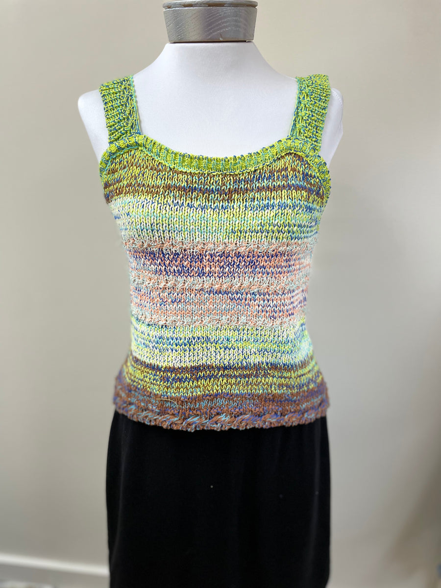 FATE Knit tank in novelty yarns FW8009 - Robin Boutique-Boutique 